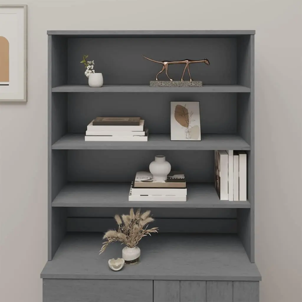 Dark Grey Wooden Highboard Top