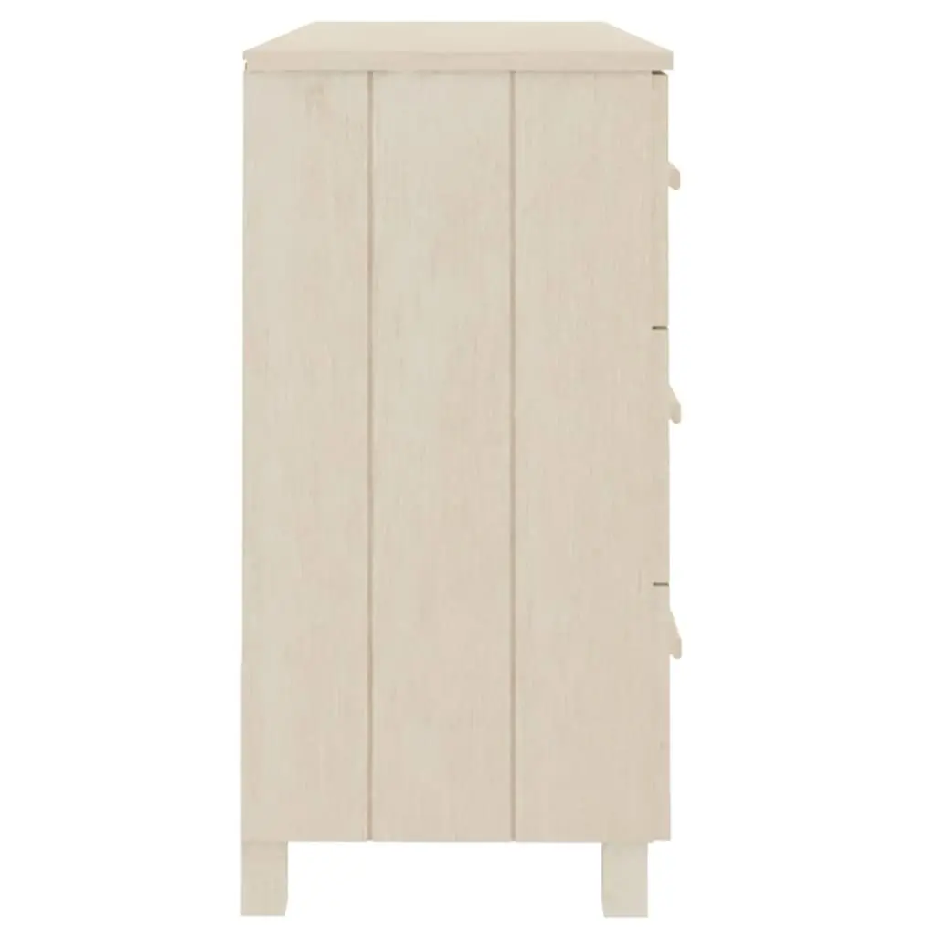 Sideboard Buffet Cabinet Honey Brown 113x40x80cm Solid Pine Wood 6 Drawers
