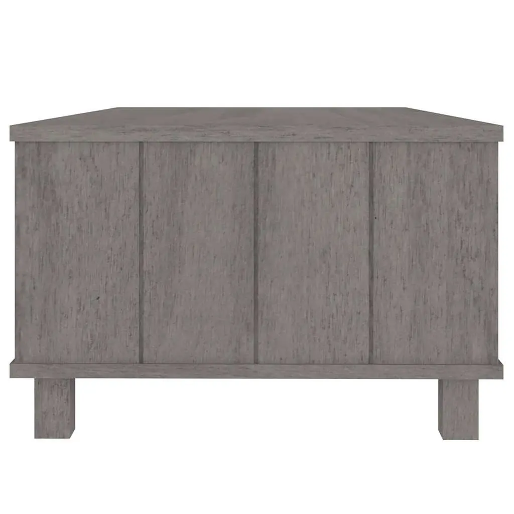 Wooden Coffee Table with Drawer Storage Compartment Grey Accent Side Table