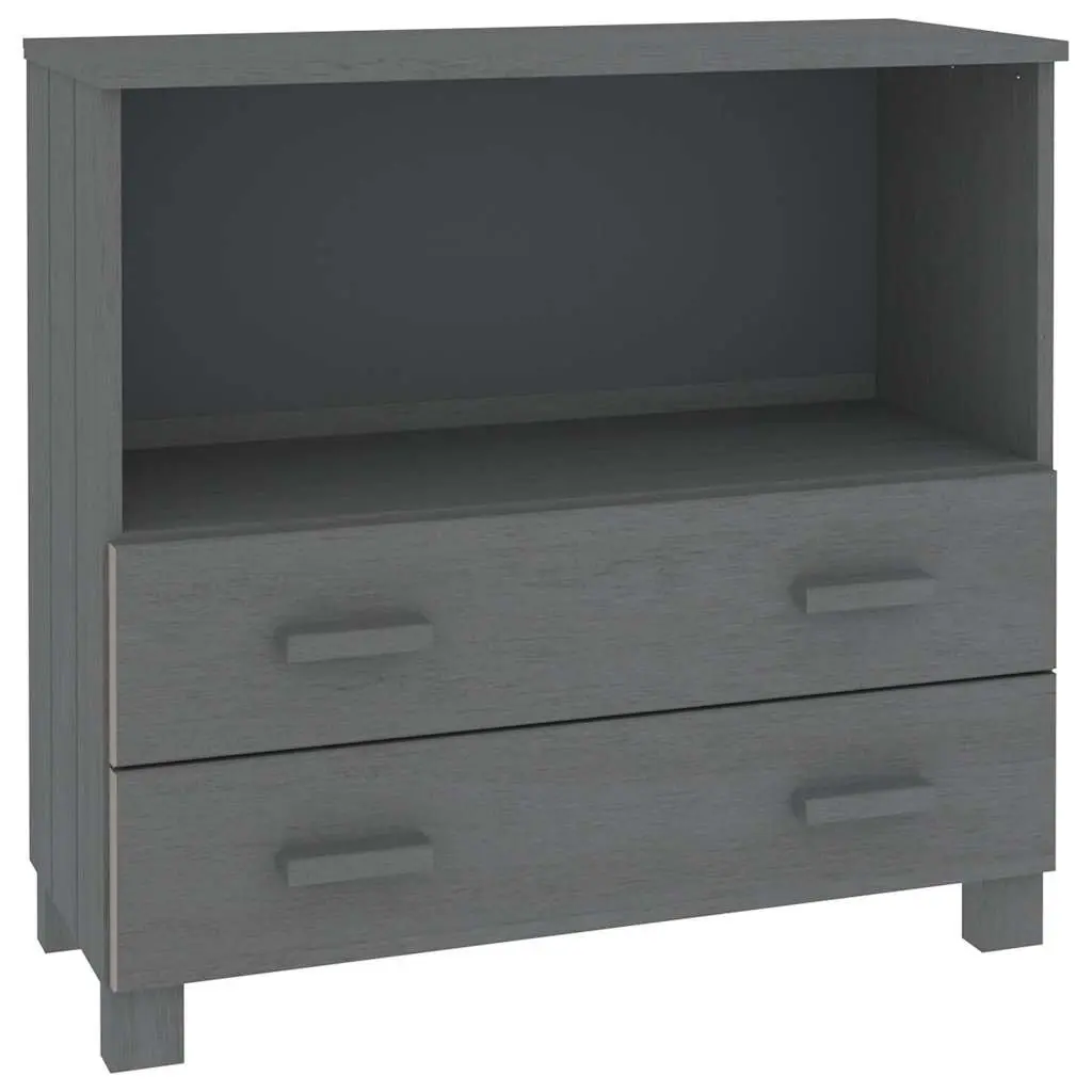 Wooden Sideboard Storage Cabinet for Home Grey 85 x 35 x 80 cm