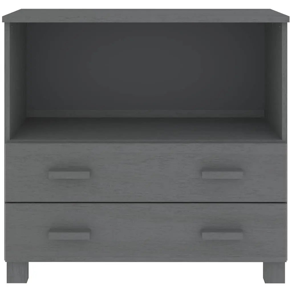 Wooden Sideboard Storage Cabinet for Home Grey 85 x 35 x 80 cm