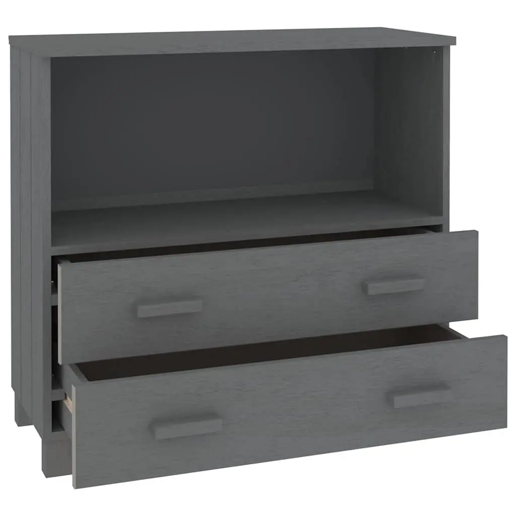 Wooden Sideboard Storage Cabinet for Home Grey 85 x 35 x 80 cm