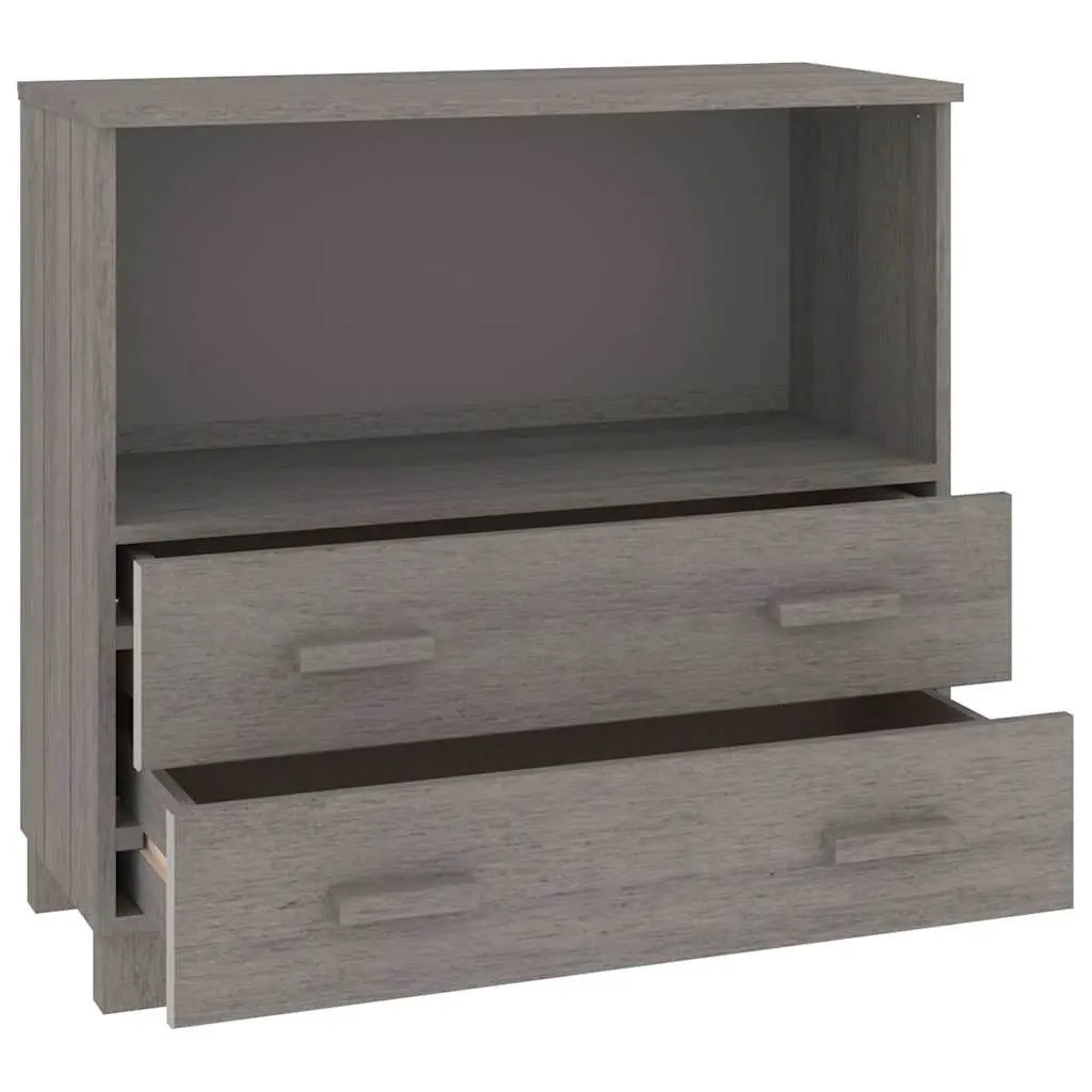 Wooden Sideboard Storage Cabinet for Home 85 x 35 x 80 cm Grey