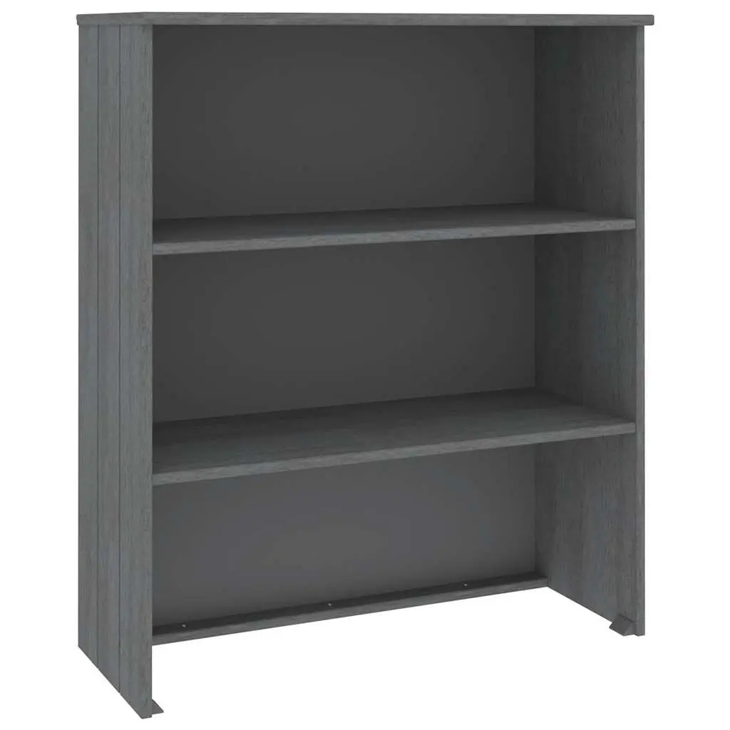 Highboard Top HAMAR Dark Grey 85x35x100cm Solid Pine Wood Sideboard Cabinet