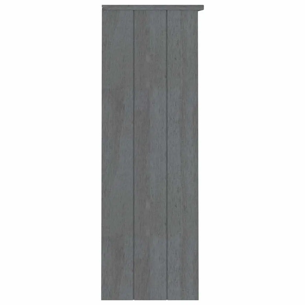 Highboard Top HAMAR Dark Grey 85x35x100cm Solid Pine Wood Sideboard Cabinet