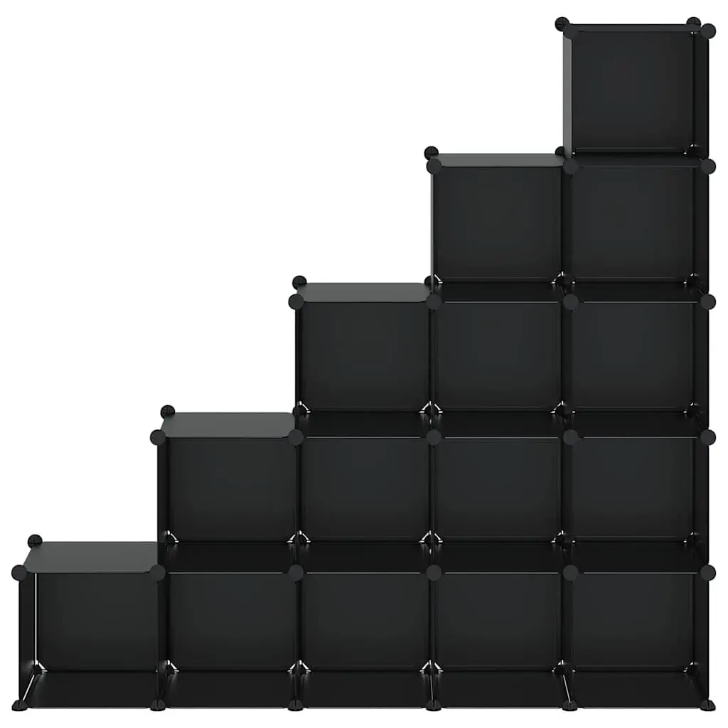 Black Modular Storage Cube Unit