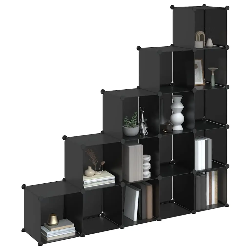 Black Modular Storage Cube Unit