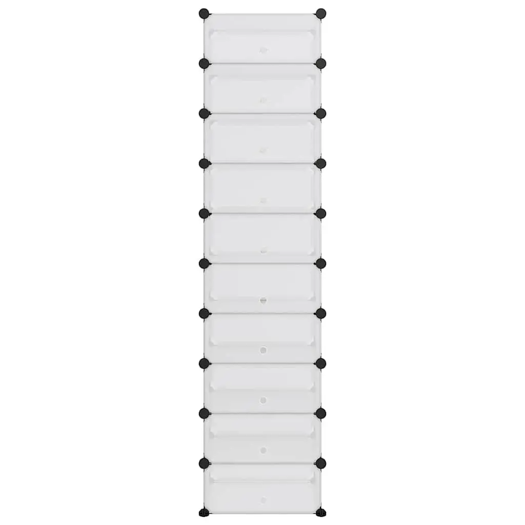 Transparent Shoe Rack 44x32x174cm