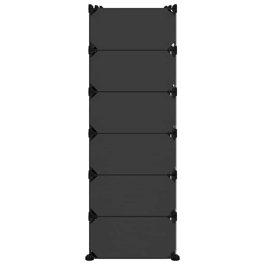 Black Shoe Rack 94.5x36.5x106cm
