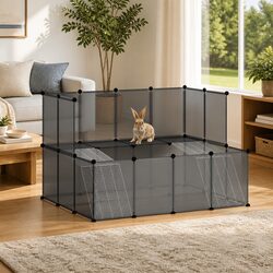 Small Animal Cage - Specs: 143x107x93 cm, 10 kg Capacity