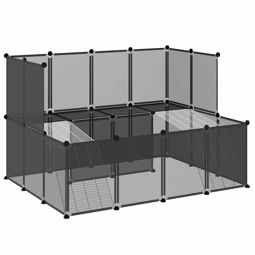 Small Animal Cage Enclosure Pen for Rabbits Guinea Pigs Hamsters 143x107x93 cm