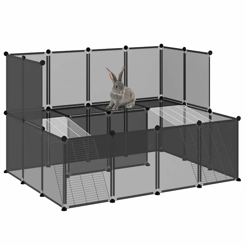 Small Animal Cage Enclosure Pen for Rabbits Guinea Pigs Hamsters 143x107x93 cm