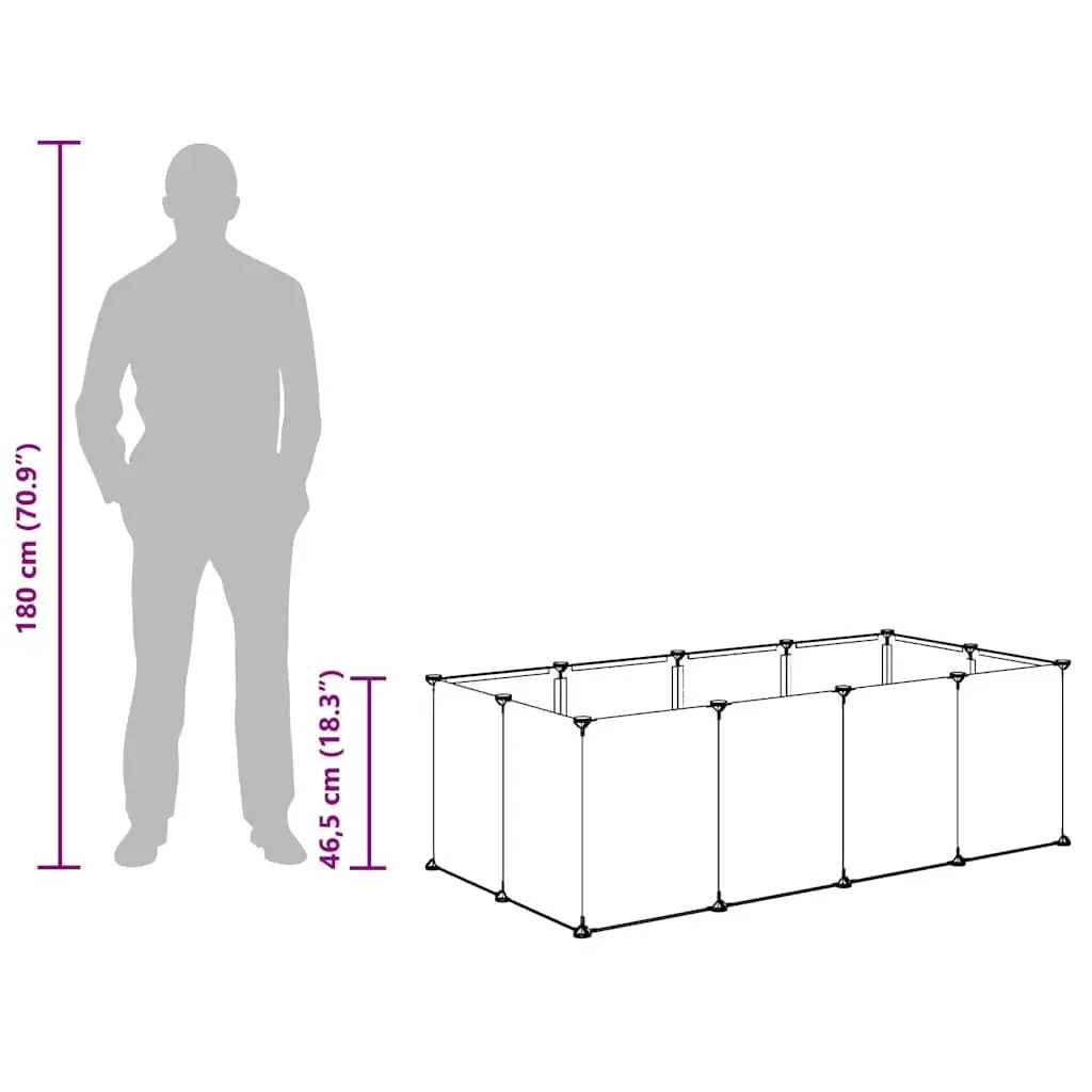 Small Animal Cage with Steel Frame