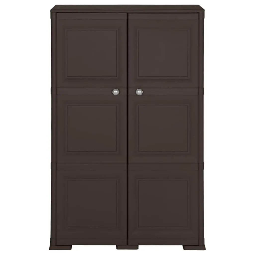 Storage Cabinet Home Office 79x43x125 cm Plastic Brown