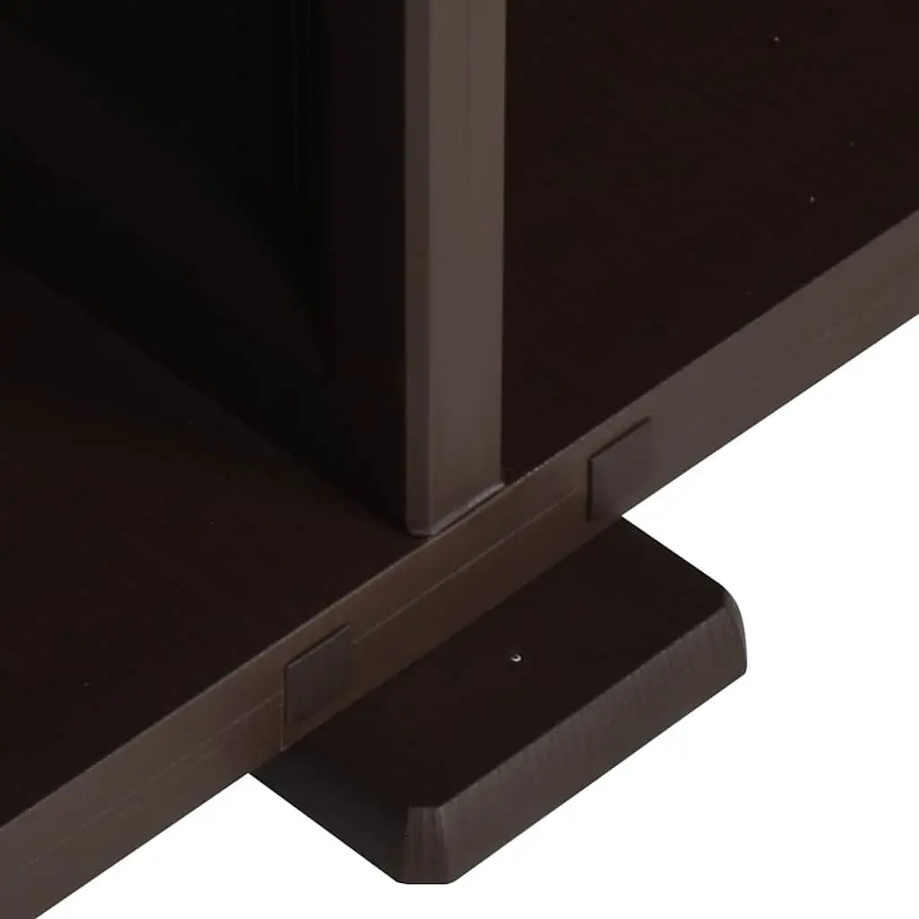 Storage Cabinet Home Office 79x43x85.5cm Brown Plastic