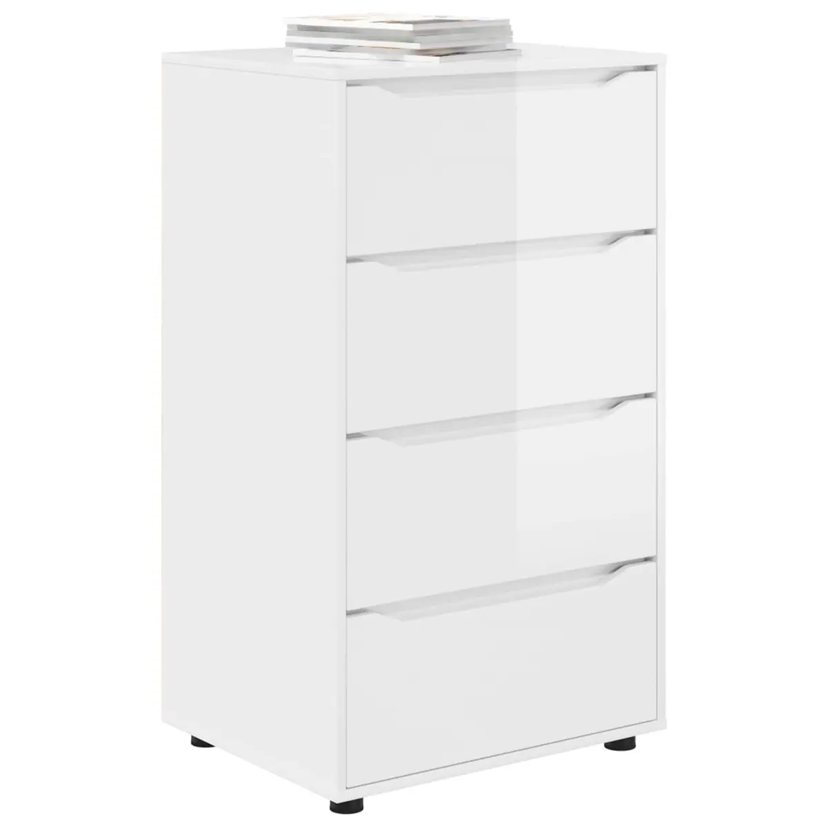Storage Cabinet Bedroom Living Room High Gloss White