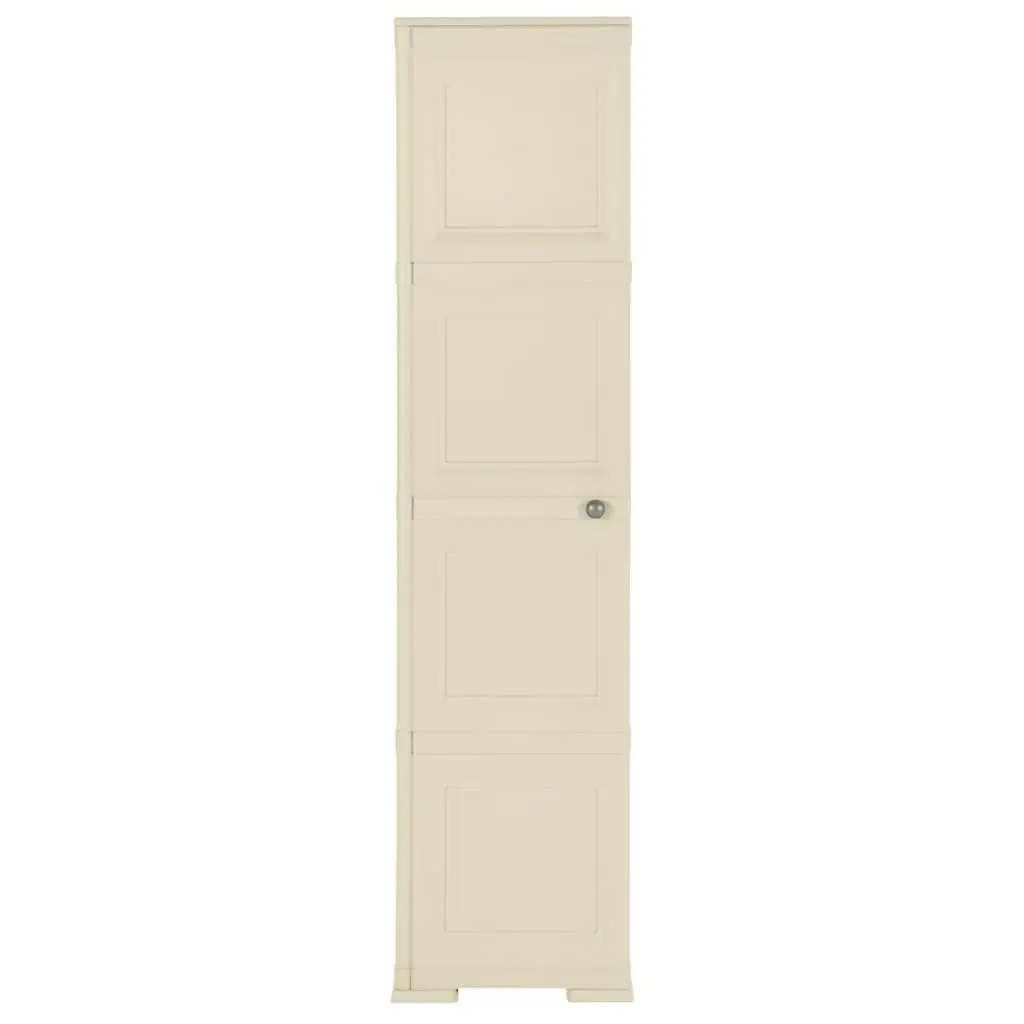 White Plastic Storage Cabinet 40x43x164cm