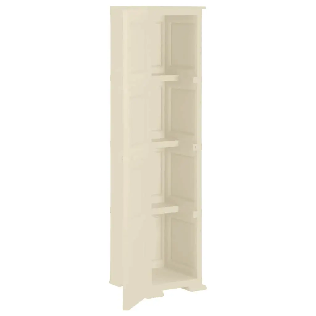 White Plastic Storage Cabinet 40x43x164cm