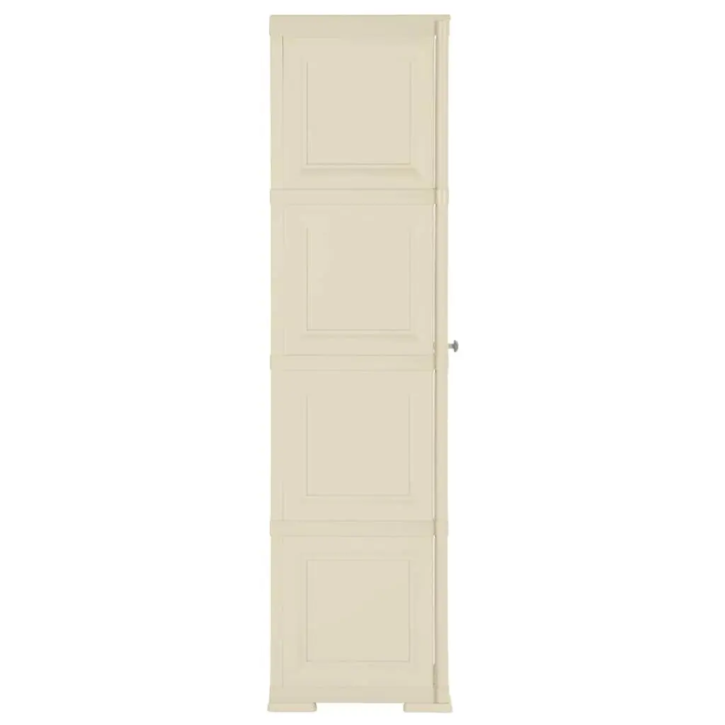 White Plastic Storage Cabinet 40x43x164cm