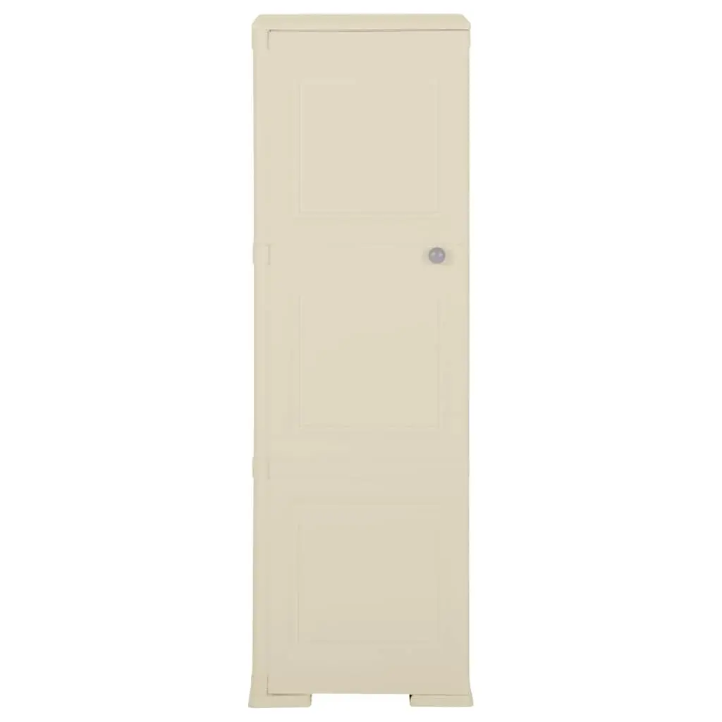 Plastic Storage Cabinet for Home Office Storage Room 40x43x125 cm White