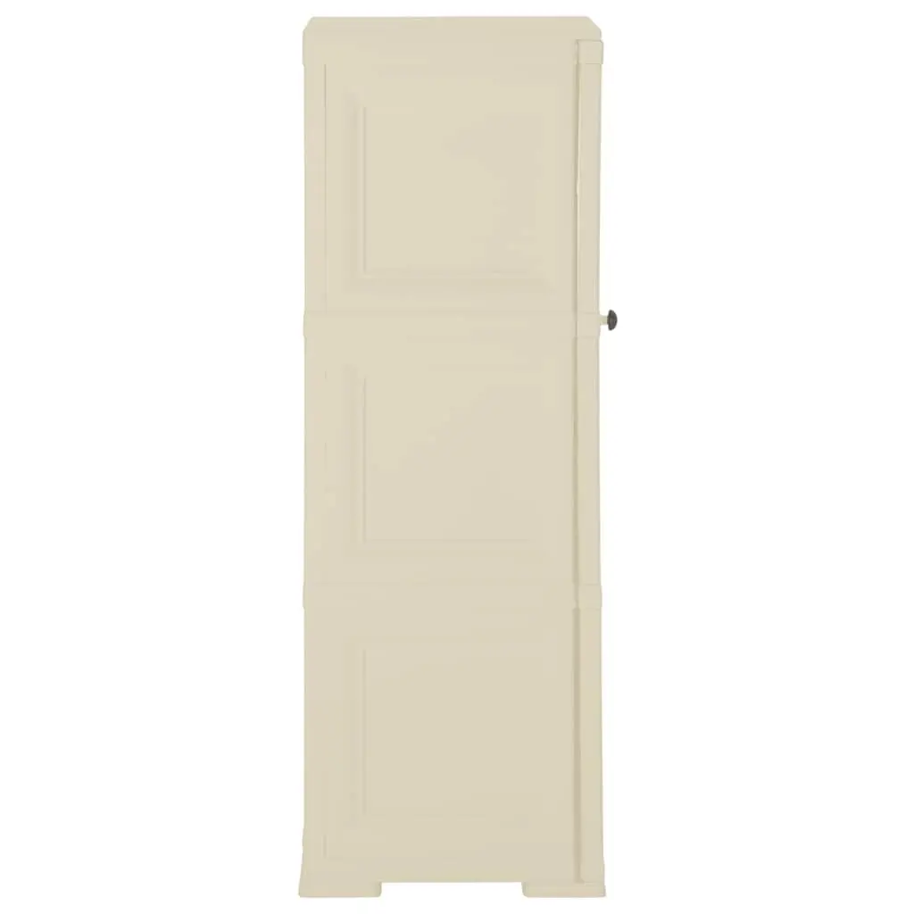 Plastic Storage Cabinet for Home Office Storage Room 40x43x125 cm White