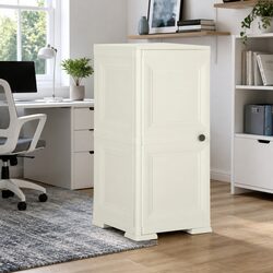 Plastic Storage Cabinet 40x43x85.5cm in Cream
