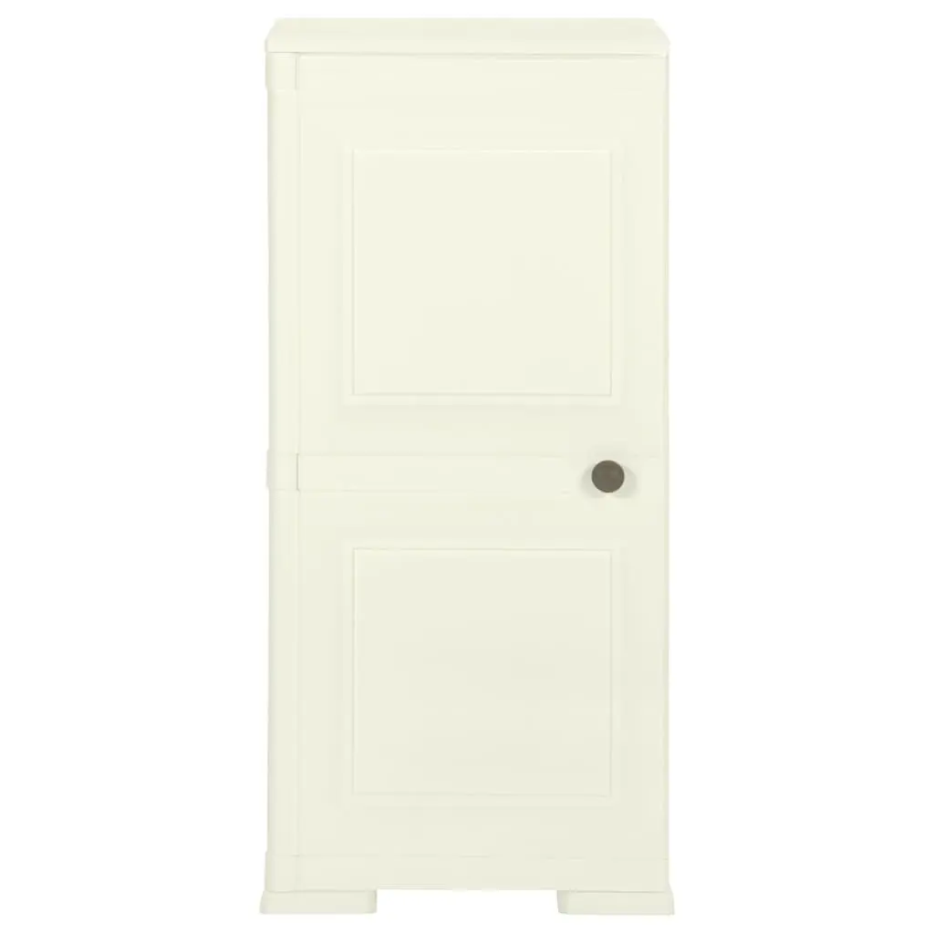 Plastic Storage Cabinet 40x43x85.5cm in Cream