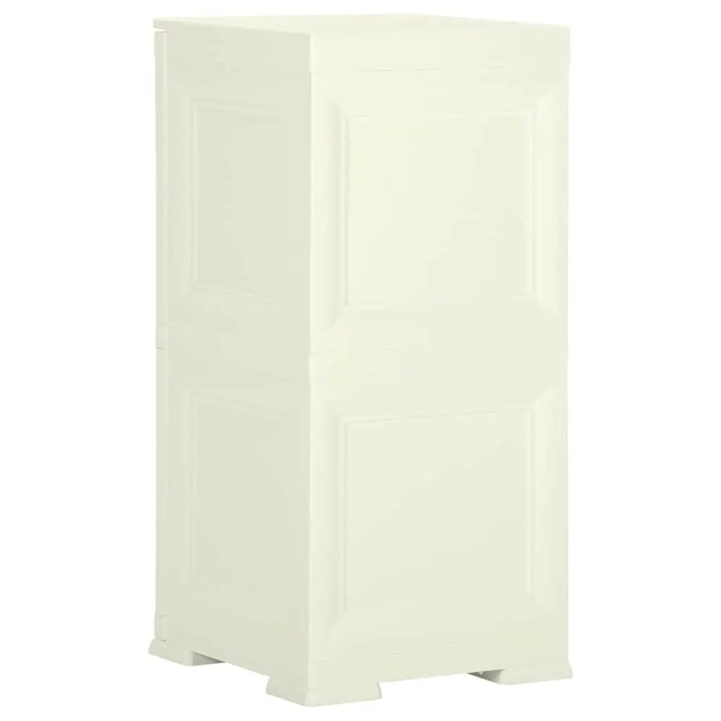 Plastic Storage Cabinet 40x43x85.5cm in Cream