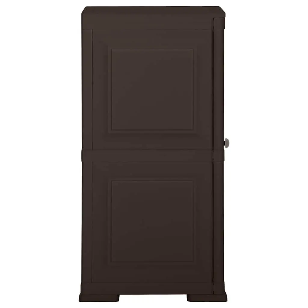 Brown Plastic Organiser Storage Cabinet 40x43x85.5cm