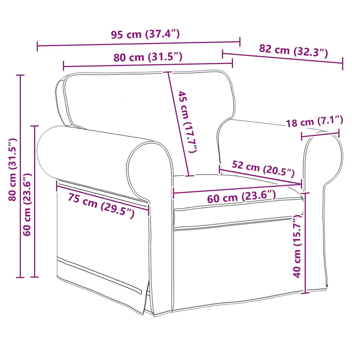 Sofa Set 2 Piece Modern Grey Fabric Living Room Furniture