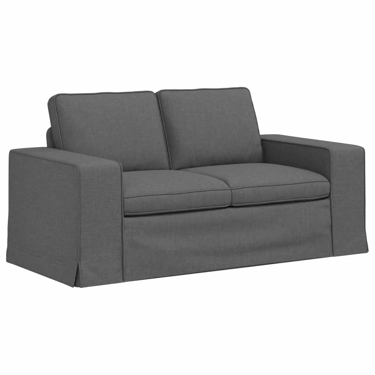 2-Piece Grey Modular Sectional Sofa