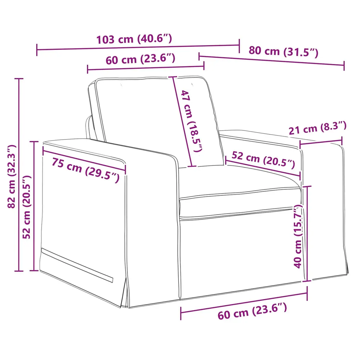 Modular Fabric Sofa Set for Living Room Black 2 Piece Sectional Couch