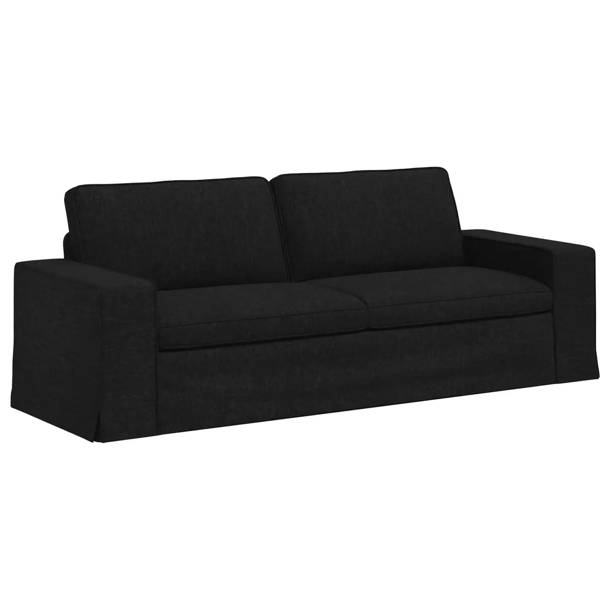 2 pcs Black Modular Sofa Set