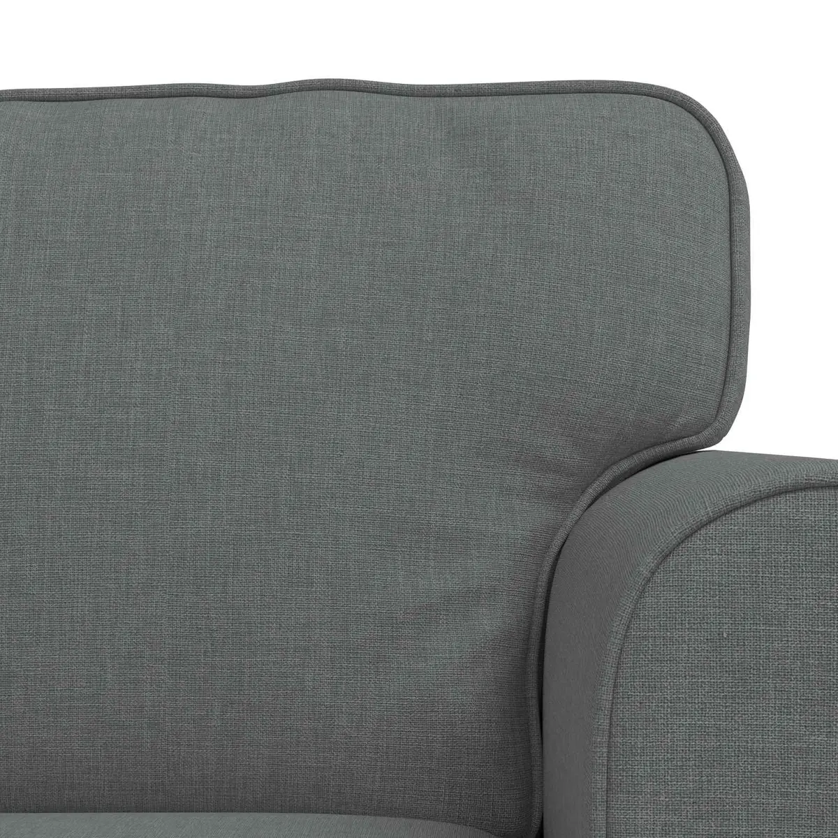 Grey Fabric Modular Sofa Set 2 pcs