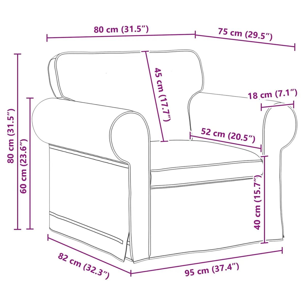 Grey Fabric Modular Sofa Set 2 pcs