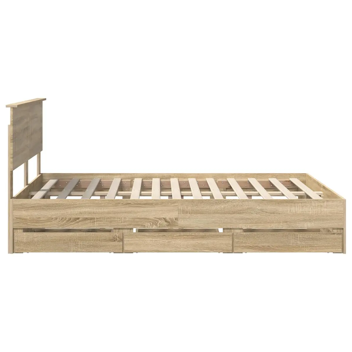 Bed Frame with Storage Drawer Bedroom Modern Minimalist 150x200cm