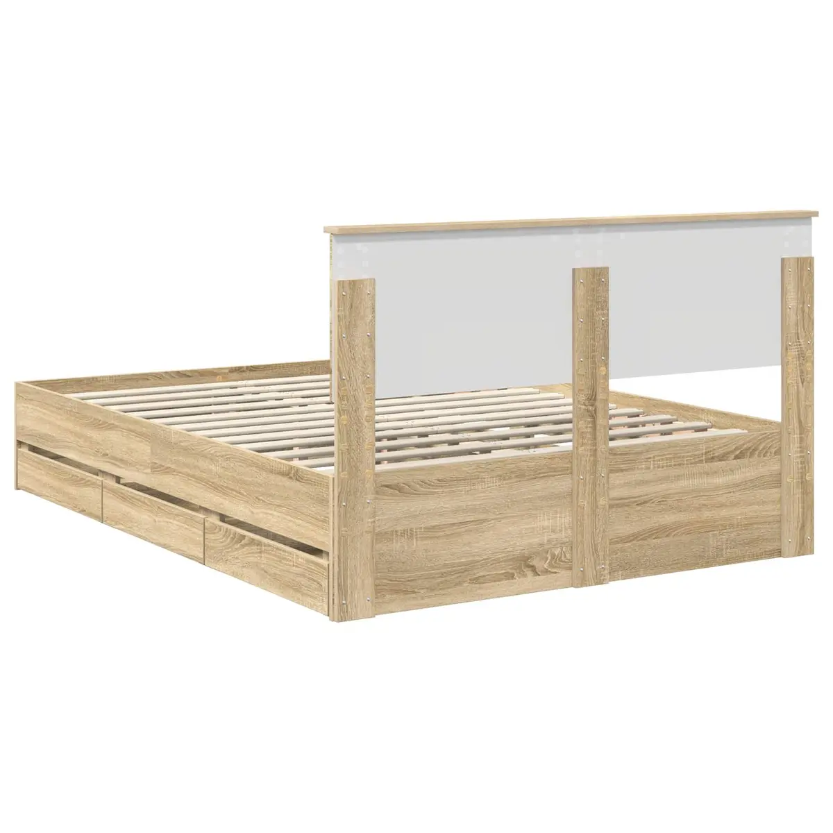 Bed Frame with Storage Drawer Bedroom Modern Minimalist 150x200cm