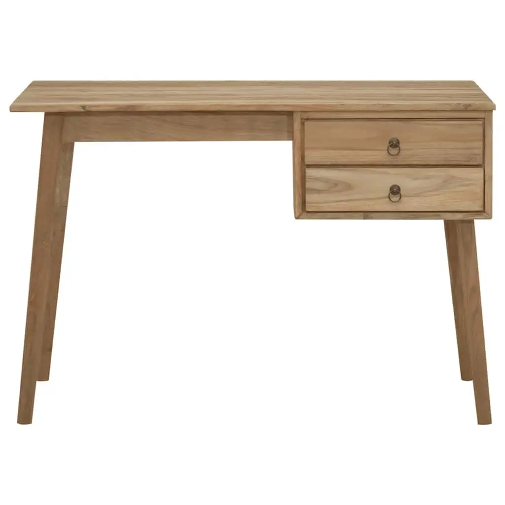 Solid Wood Desk for Office Use 110 x 52 x 75 cm Brown