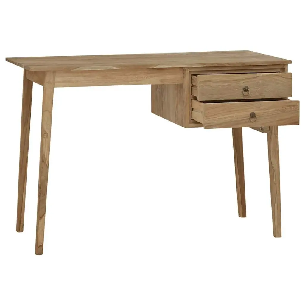 Solid Wood Desk for Office Use 110 x 52 x 75 cm Brown