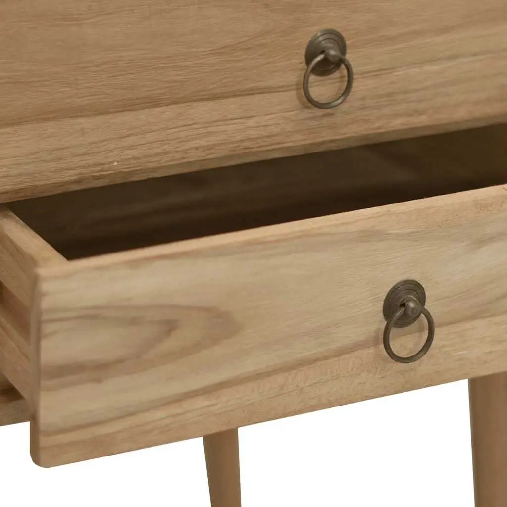 Solid Wood Desk for Office Use 110 x 52 x 75 cm Brown