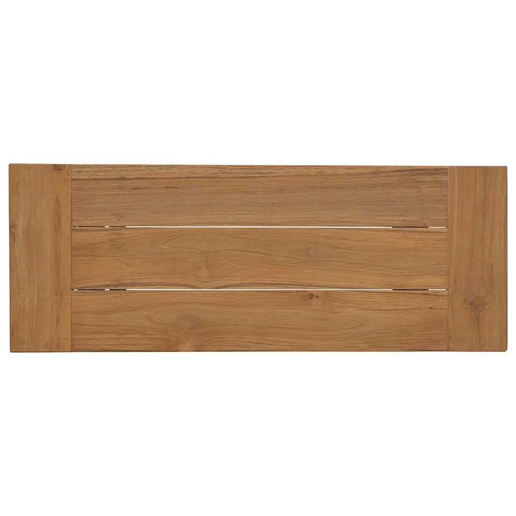 Solid Wood Teak Bench 80cm Kitchen Dining Room Hallway Seating Furniture Brown