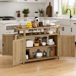 Bar Cart Dimensions 120x50x90 cm in Solid Teak Wood Design
