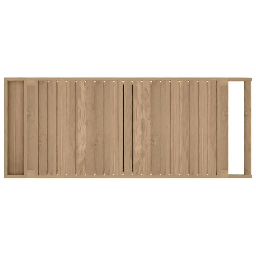 Bar Cart 120x50x90 cm Solid Teak Wood Kitchen Dining Trolley Storage Shelves