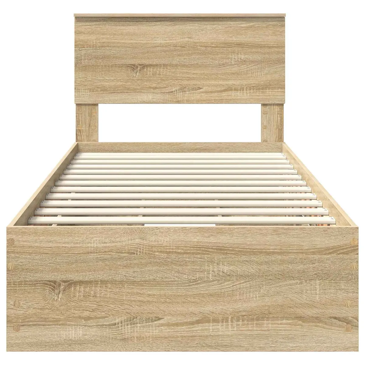 Sonoma Oak Bed Frame with Storage