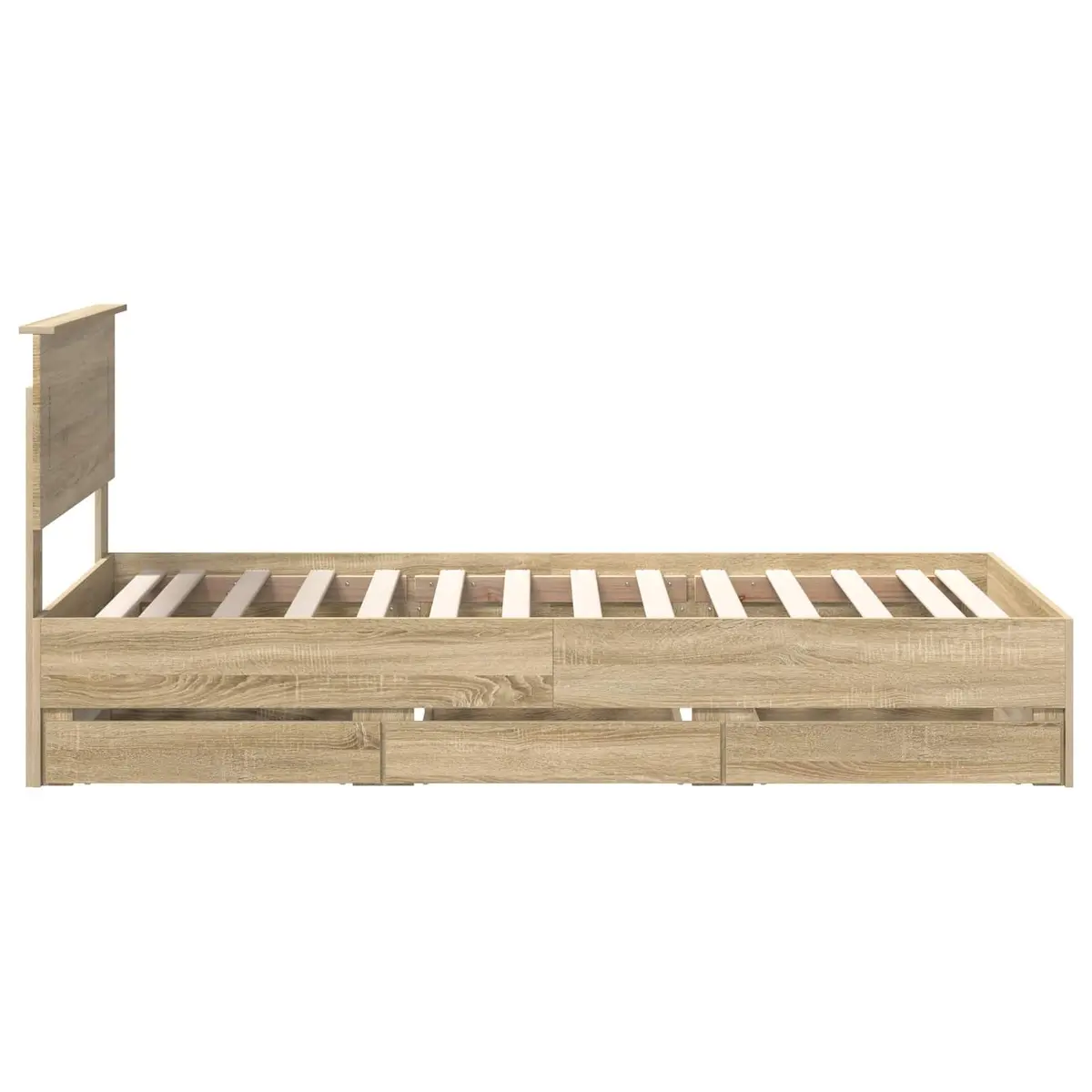Sonoma Oak Bed Frame with Storage
