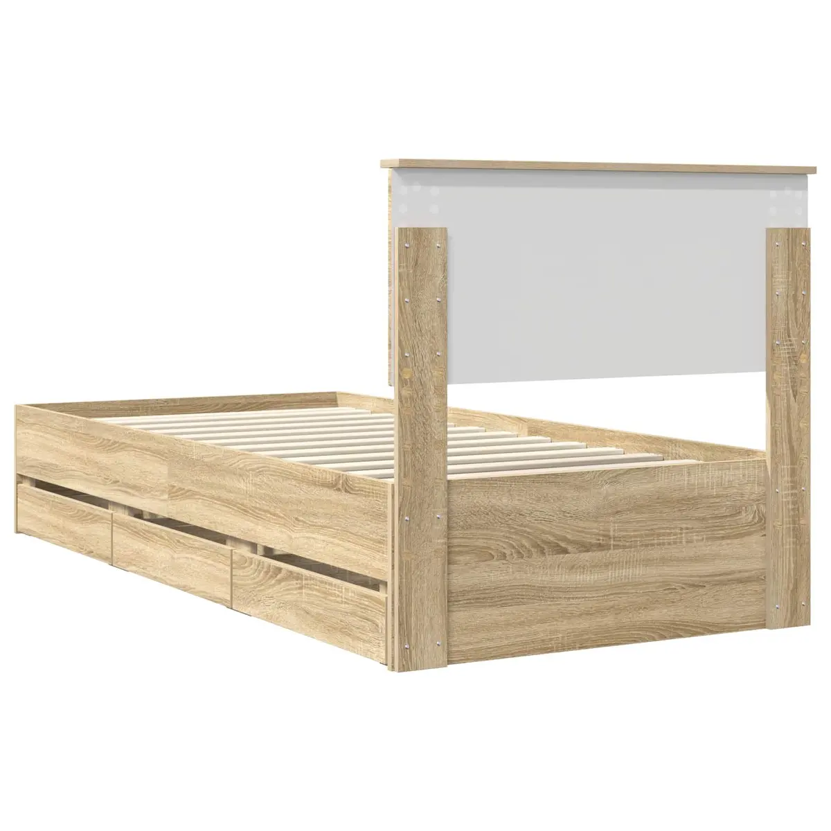 Sonoma Oak Bed Frame with Storage