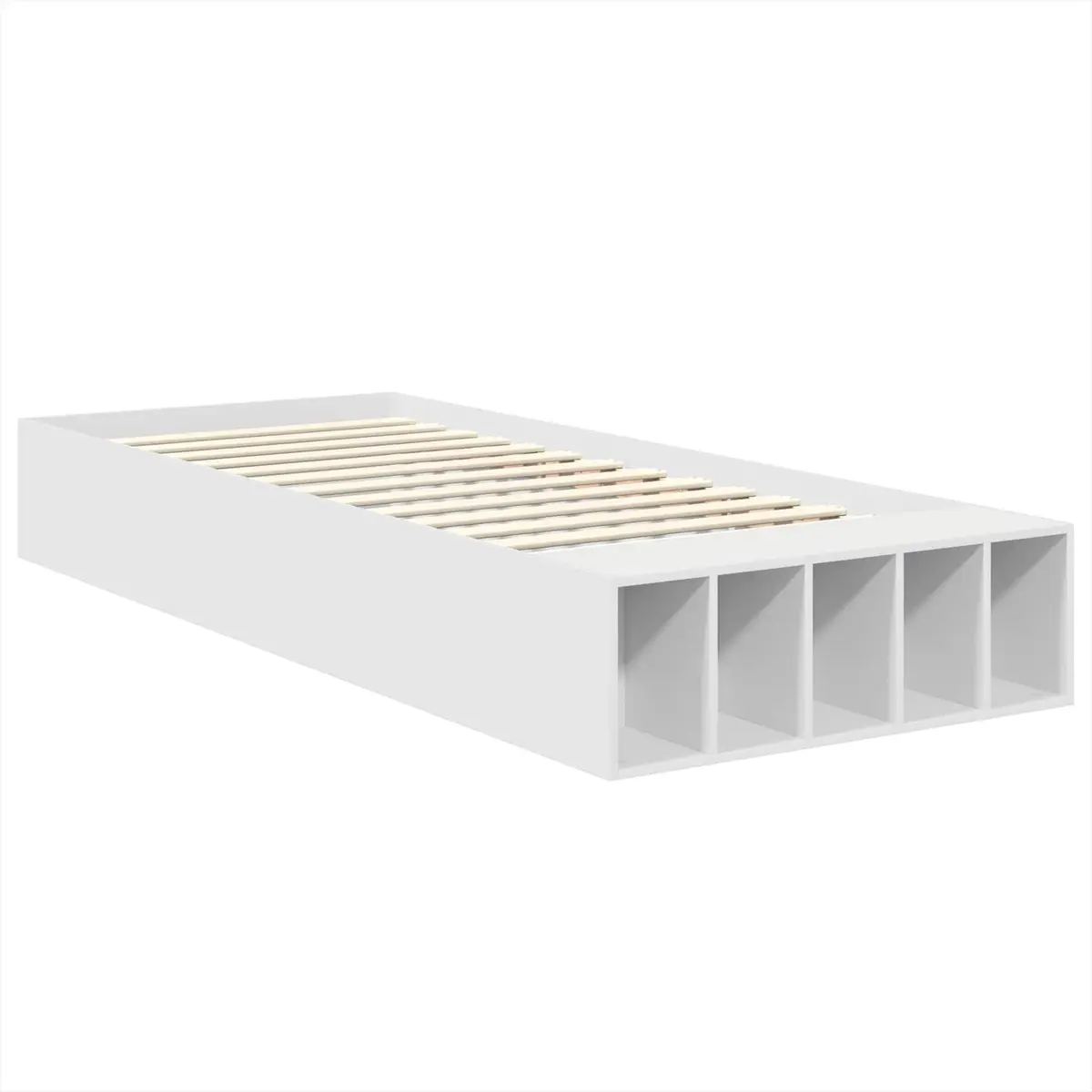 Bed Frame with Shelf for Bedroom 90 x 190 cm