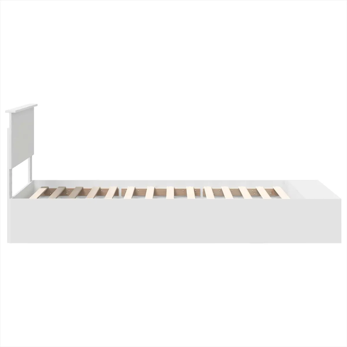 Bed Frame with Shelf for Bedroom 90 x 190 cm