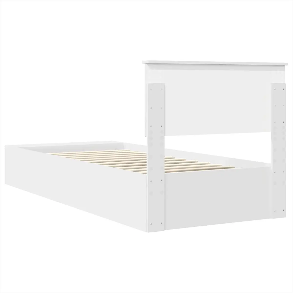 Bed Frame with Shelf for Bedroom 90 x 190 cm