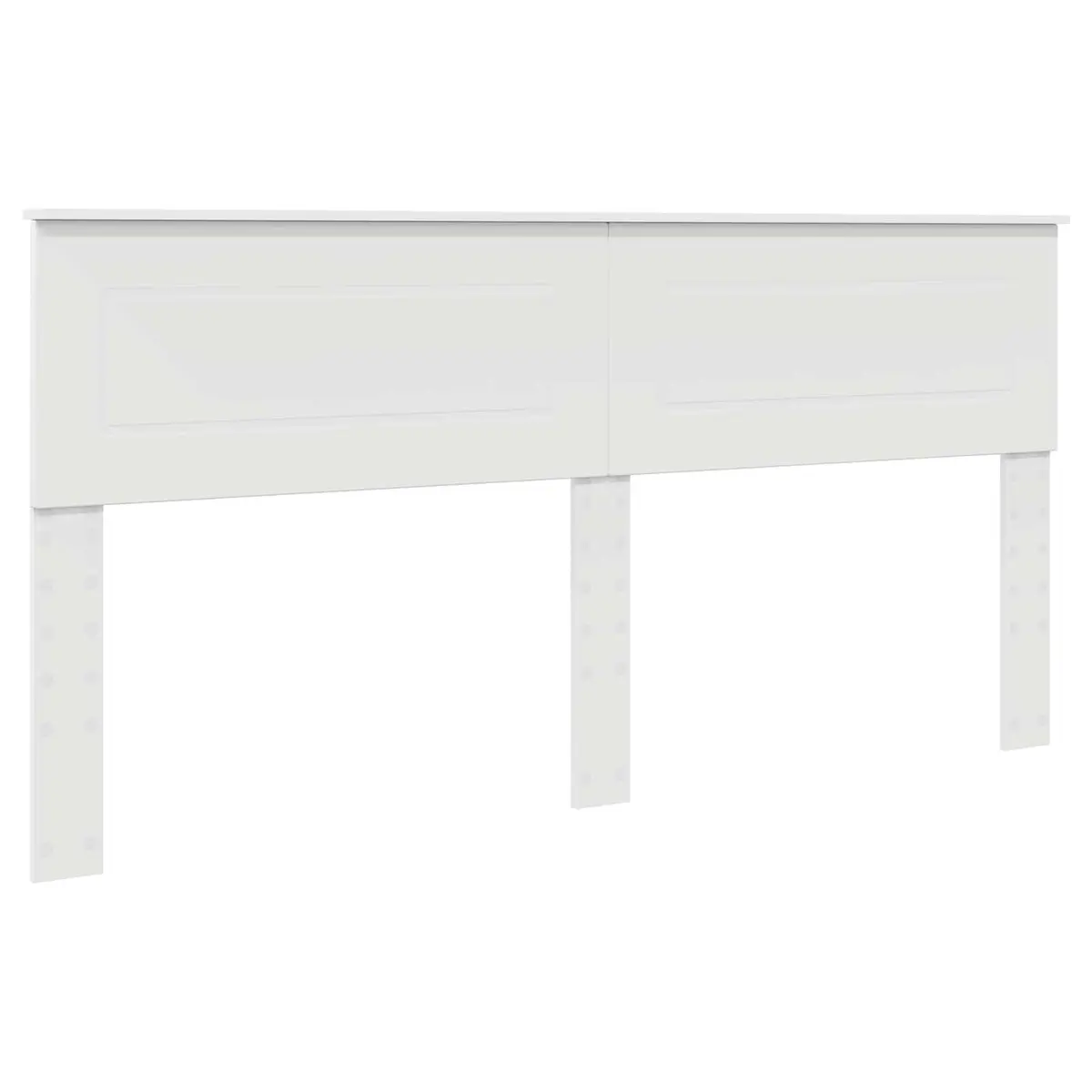 Bed Frame with Headboard for Bedroom White 180 x 200 cm Modern Wood